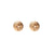 Gold plated knot stud earrings