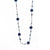 Long necklace in dark blue